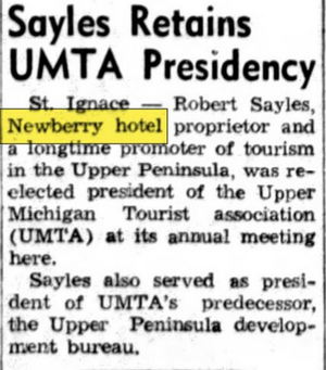 Falls Hotel (Newberry Hotel) - Nov 1969 Article